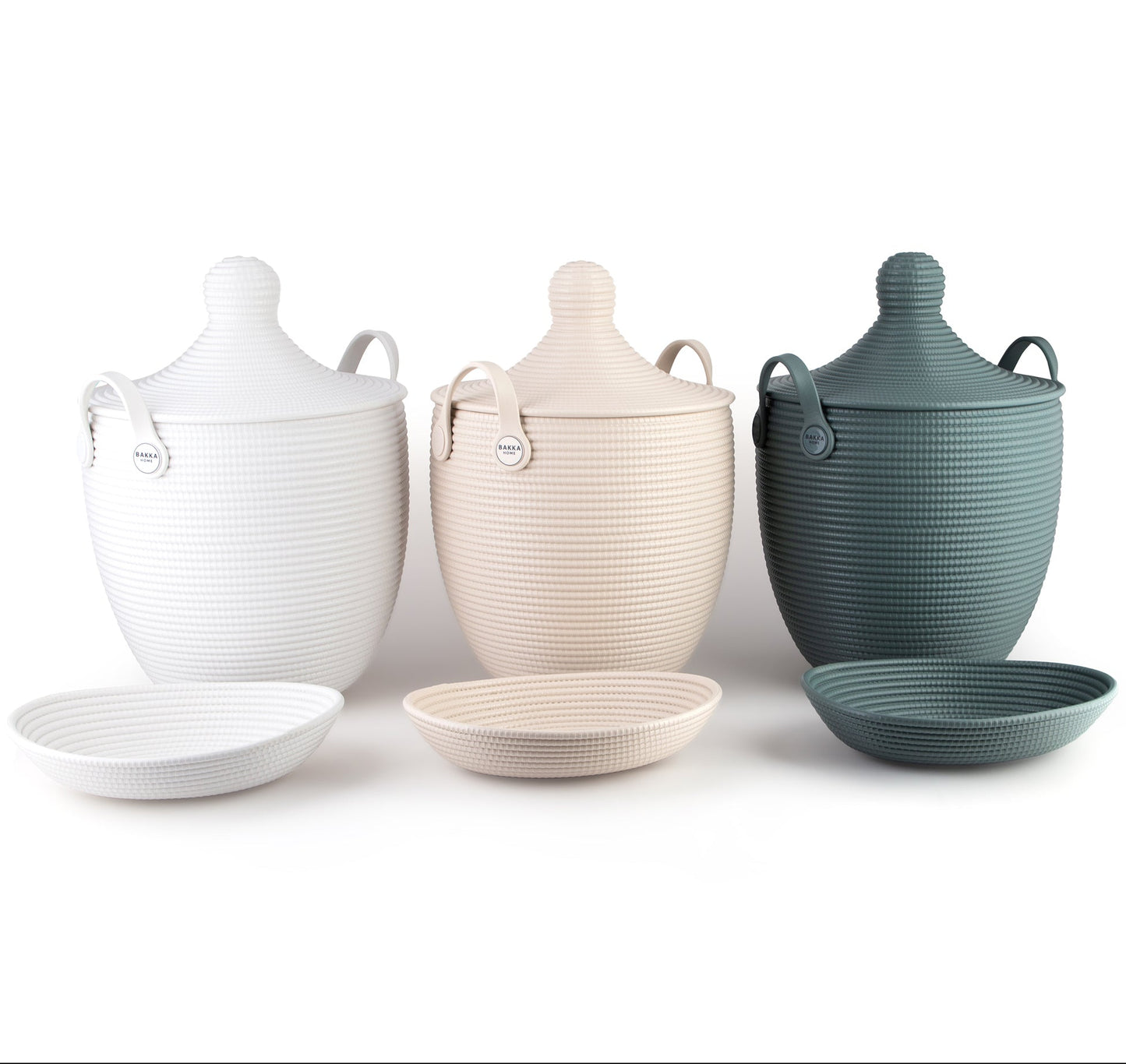 Basket & Tray SET - WHITE (boundle price)