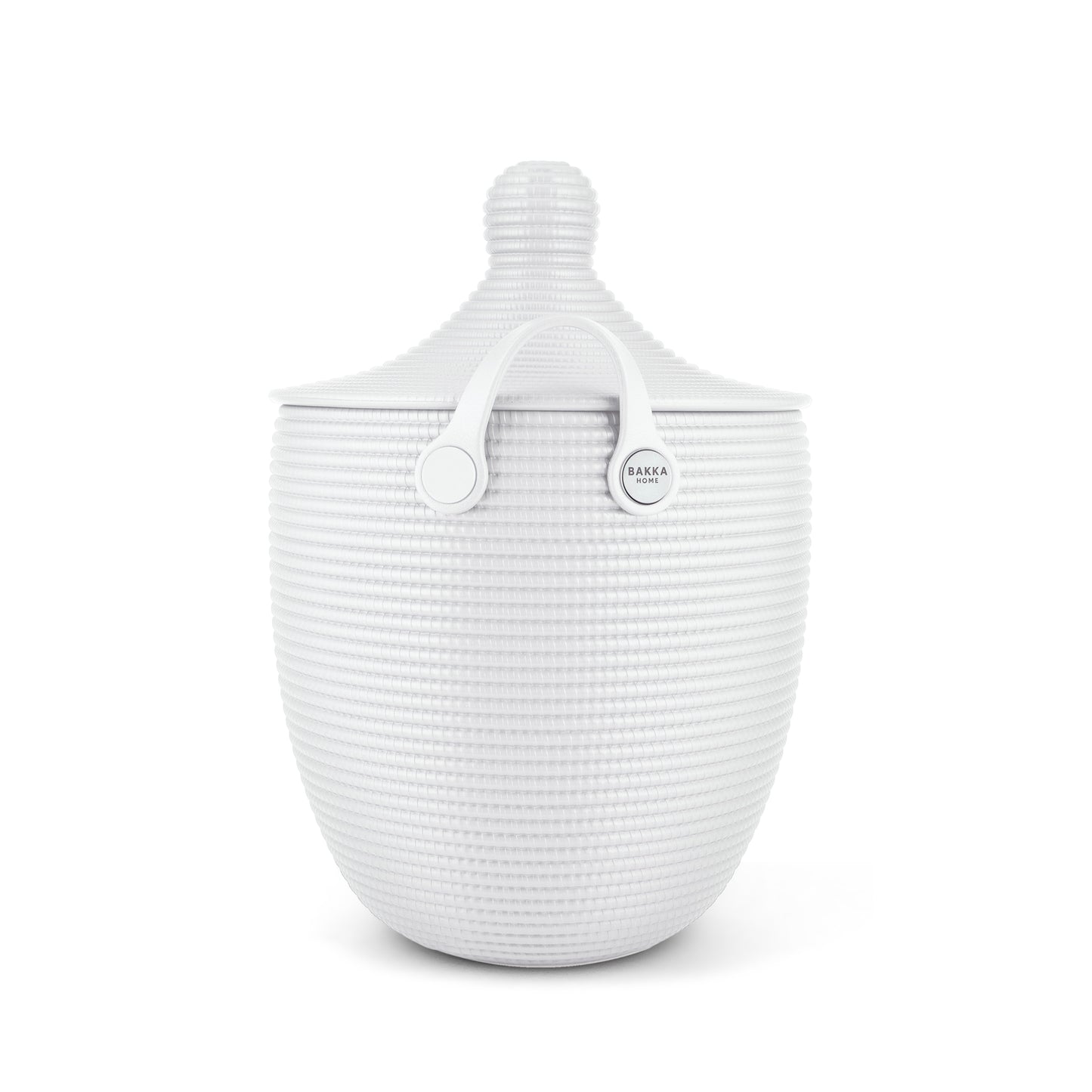 BAKKA Basket with Lid | Arctic White - BAKKA HOME