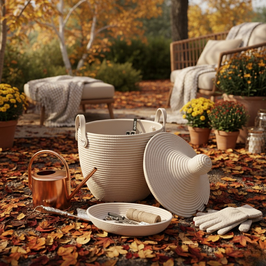 BAKKA Basket with Lid - SAND