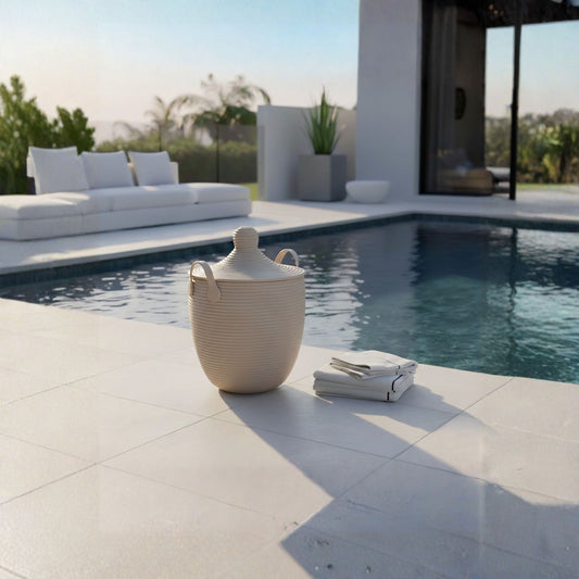 BAKKA Basket with Lid | SAND