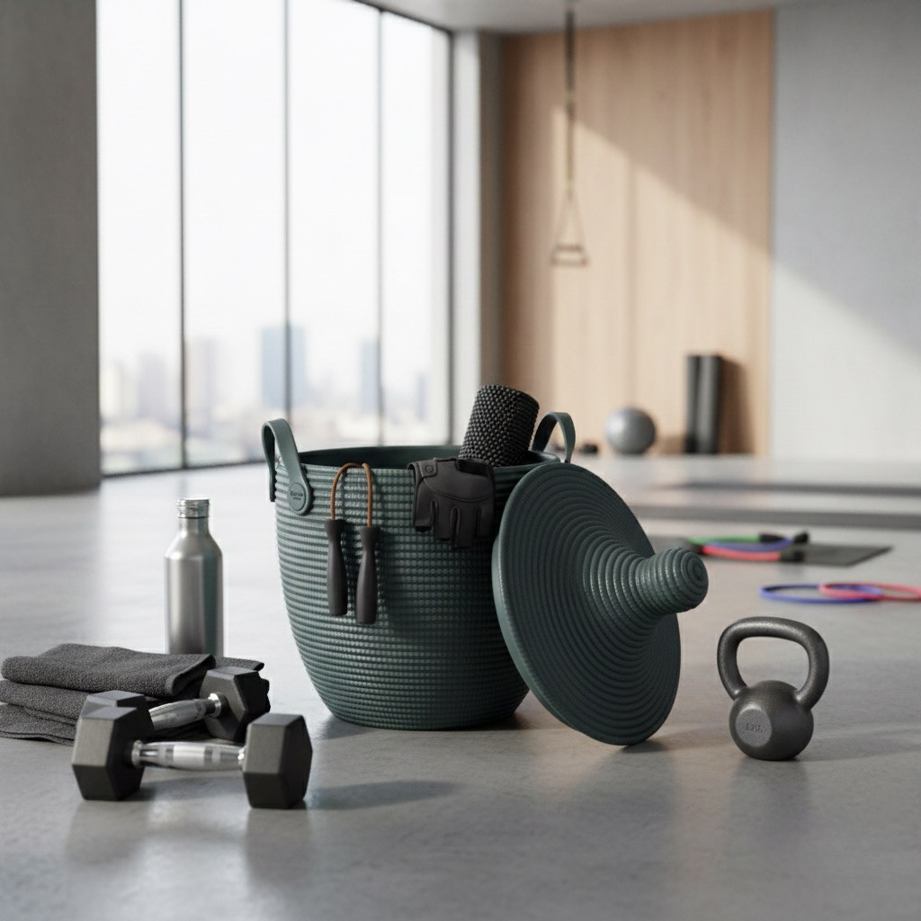 BAKKA Basket with Lid | GREY - BAKKA HOME